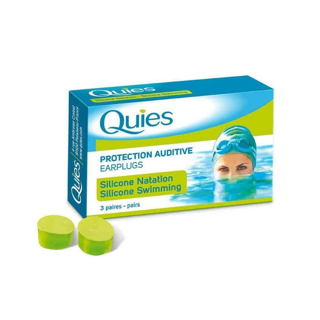 Quies Protection Silicone Ear Plugs for Swimmers (3 Pairs) - General Healthcare