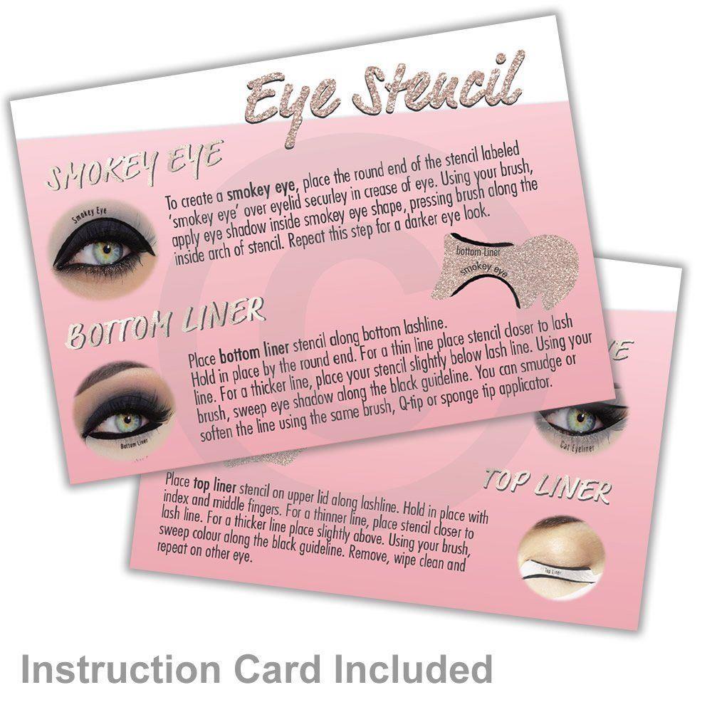 1 Set- Cat Card Eyeliner Stencil Makeup Liner Model Template