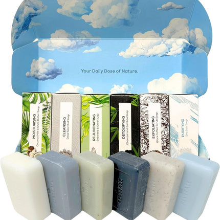 Revitale Natural Vegan Cleansing Soap Set (6 x 100g Bars) - General Healthcare